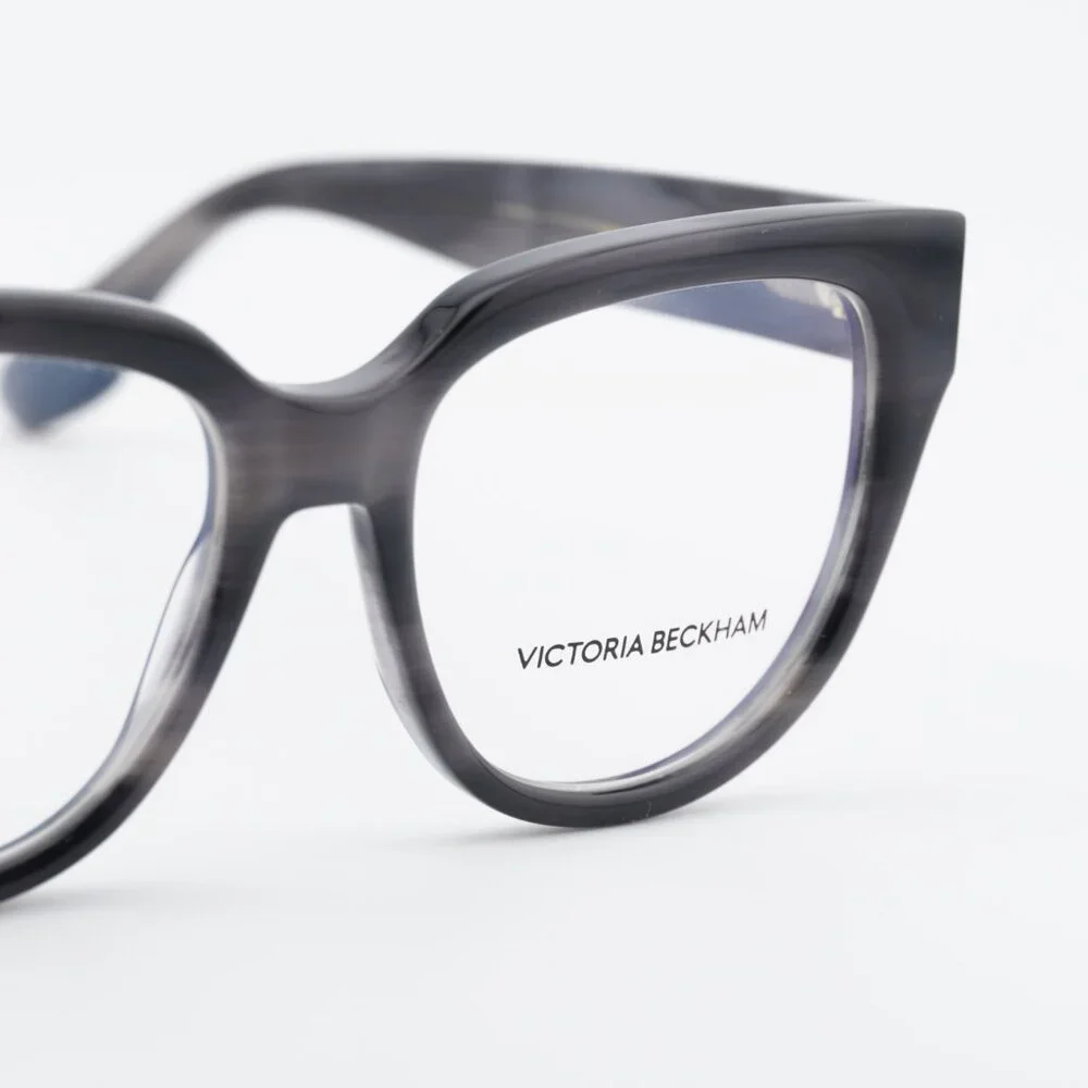 Victoria Beckham VB2674 036 Eyeglasses Striped Grey 53mm Cat Eye Frame